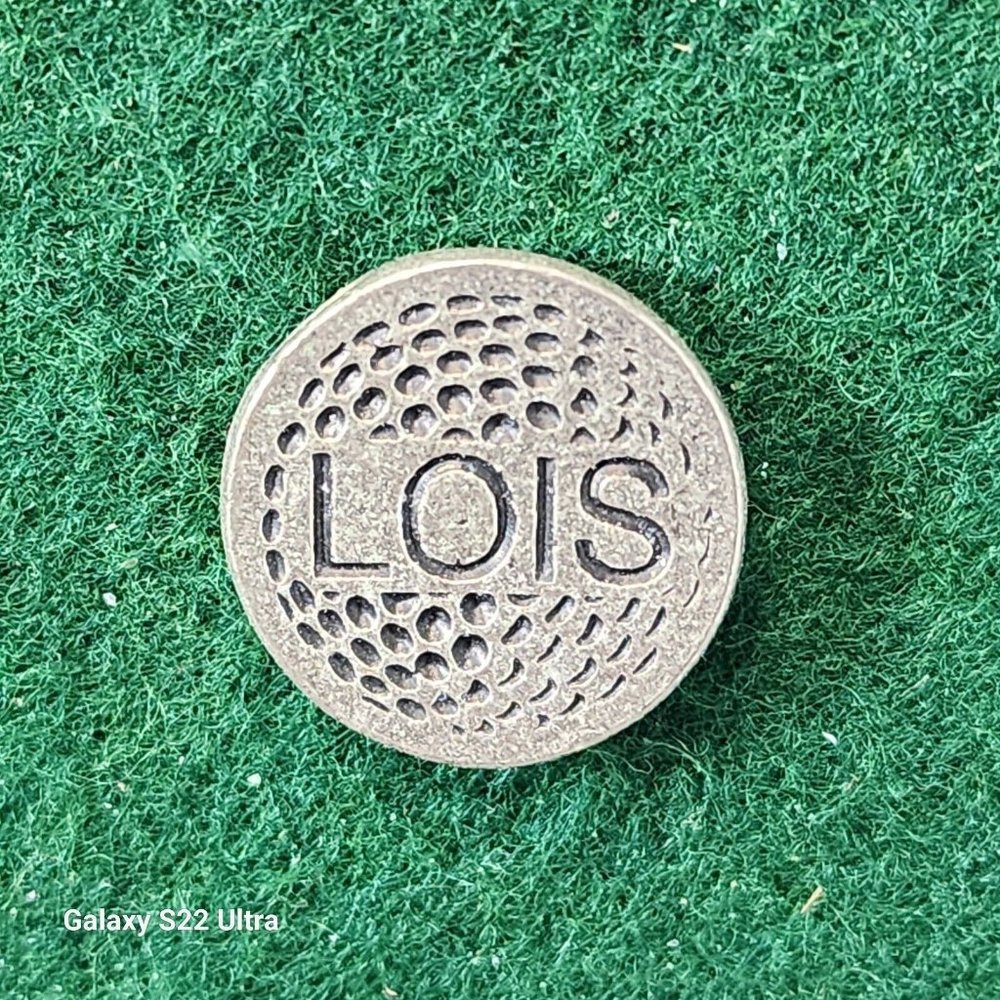 Personalized Metal Golf Ball Marker for Lois